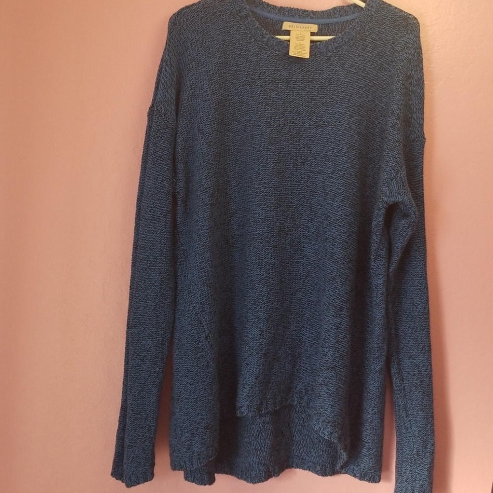 Philosophy over size knitted sweater
